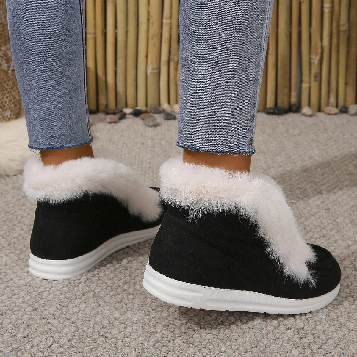 Cozy Faux Fur Winter Snow Boots for Women