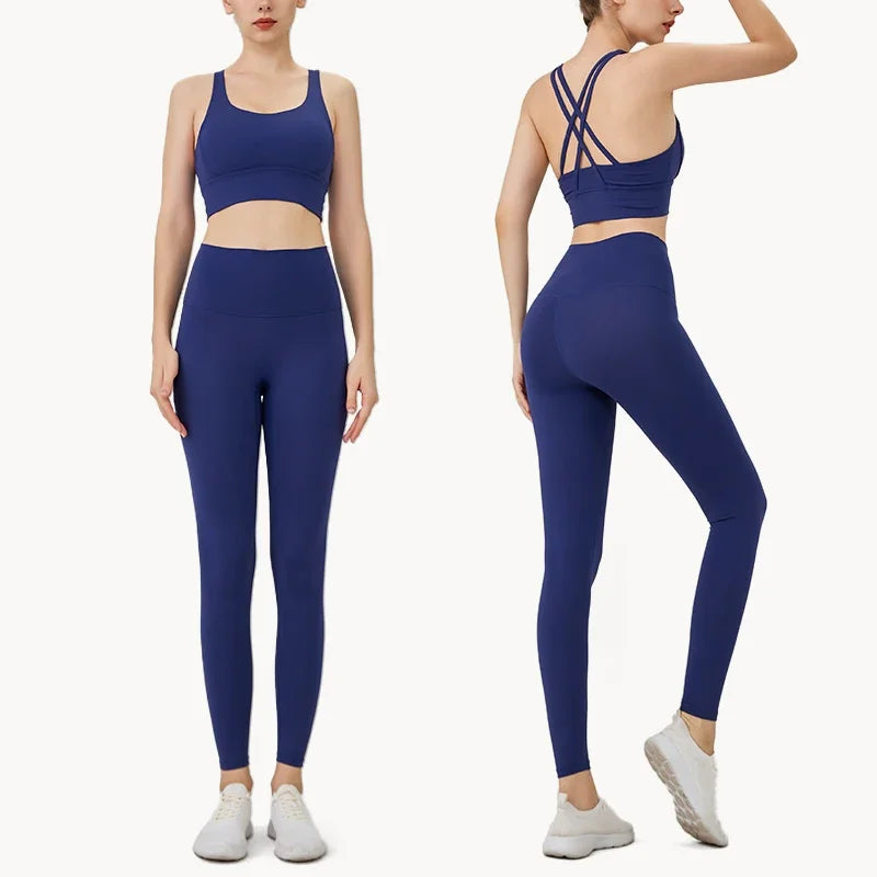 Ladies Lightweight 2 Piece Gym Yoga Outfit Set