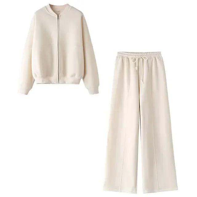 Relaxed Fit Women's Sweater and Pant Set - OutfitLondon