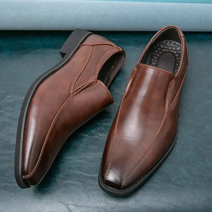 Premium Real Leather Slip On Shoes - OutfitLondon