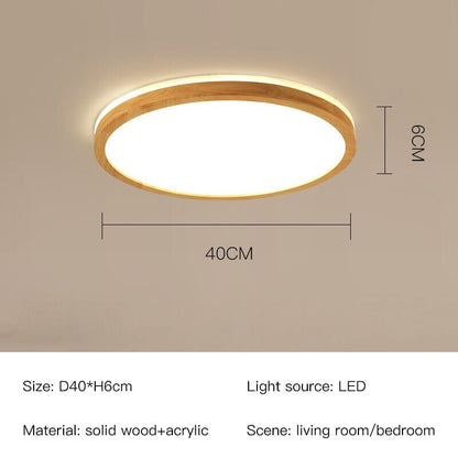 Country Wooden Desk Lamp