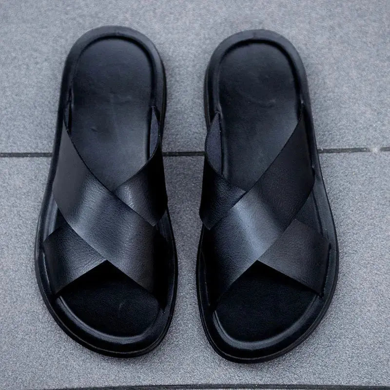 Classic Italian Leather Sandal Shoes