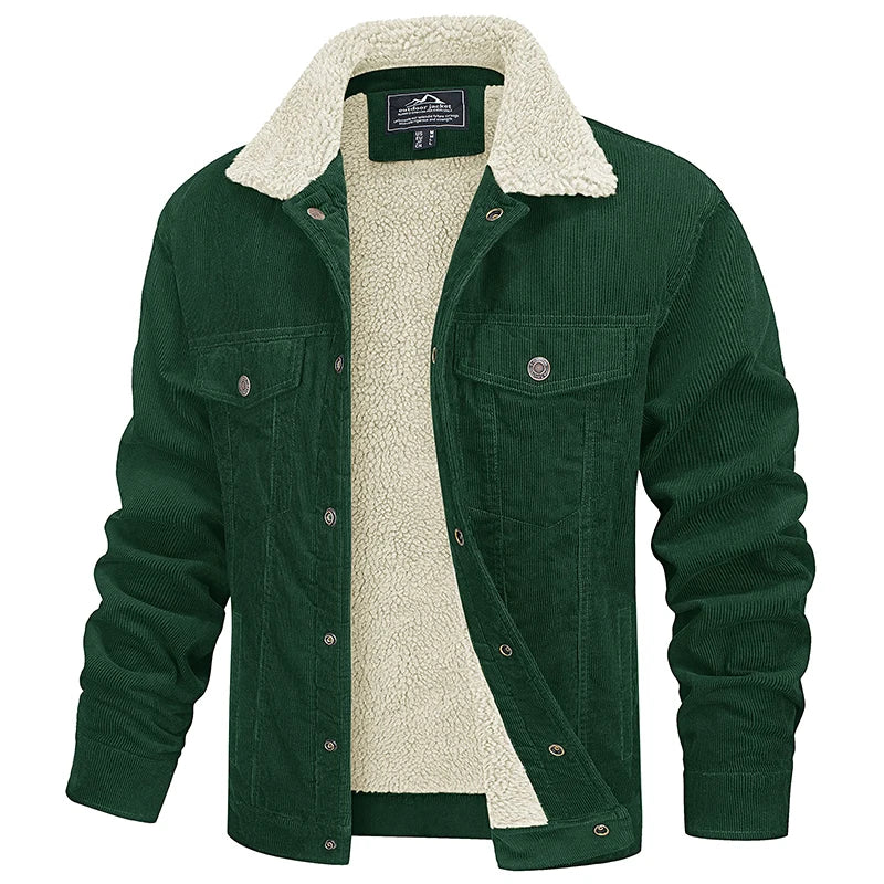 Durable Men's Casual Cotton Zip Jacket