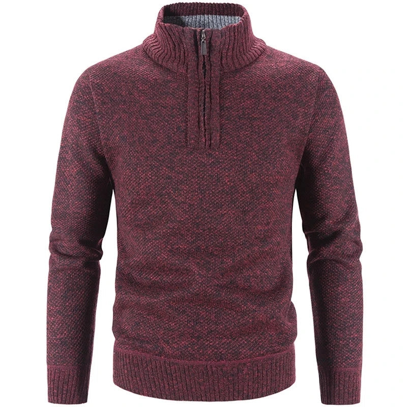 Cozy Mens Thick Fleece Winter Sweater