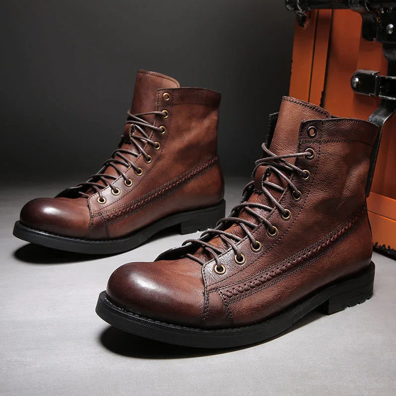 Vintage Leather Ankle Boots