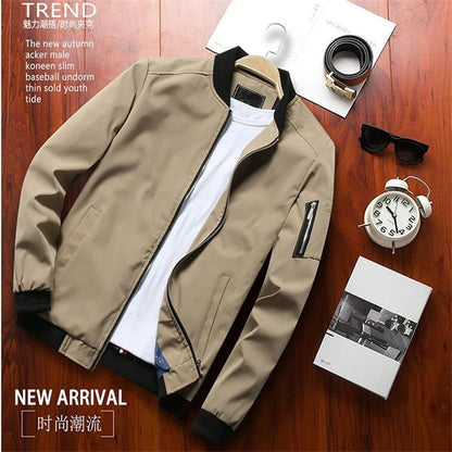 Regular Fit Mens Classic Bomber Jacket
