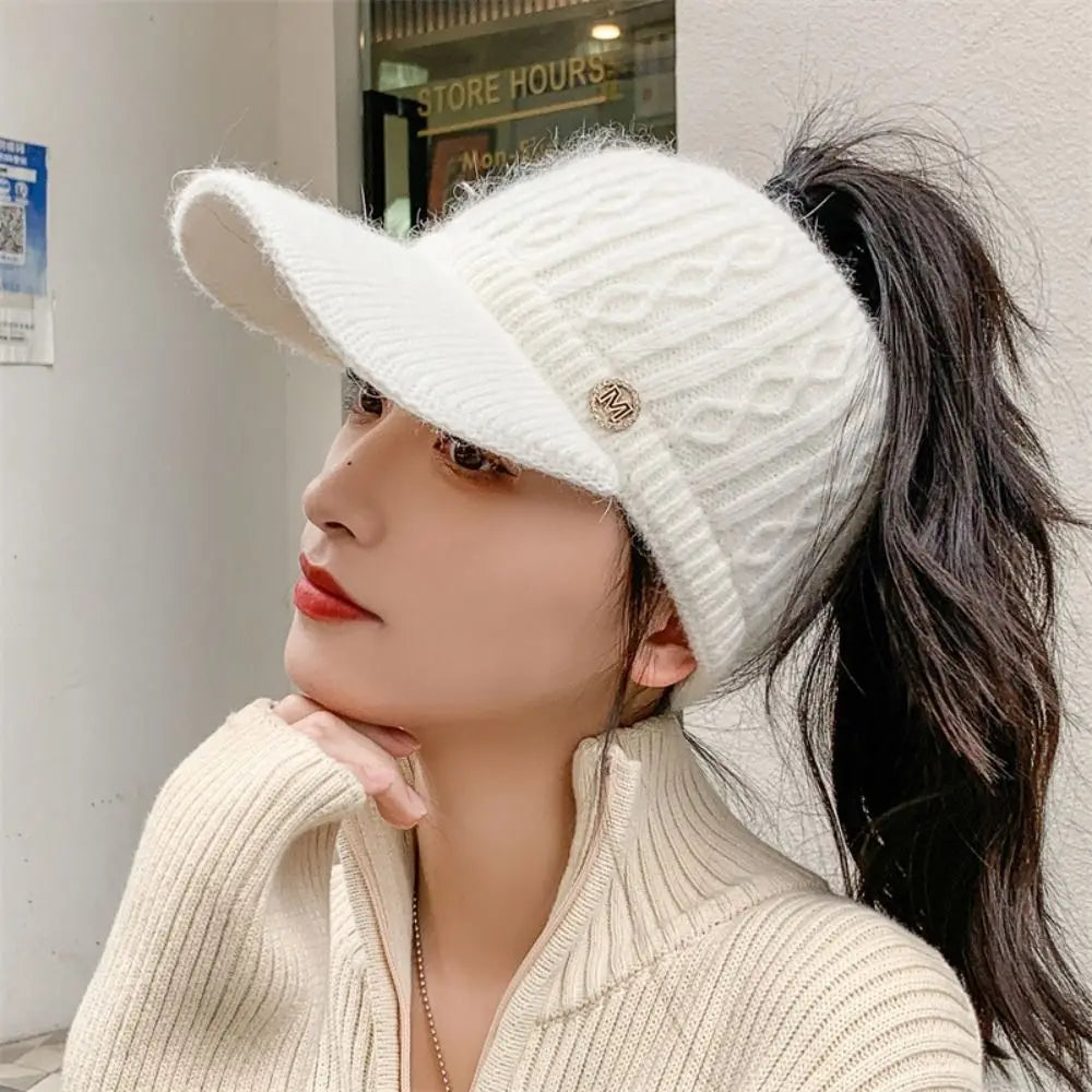 Cozy Soft Bunny Beanie for Ladies - OutfitLondon