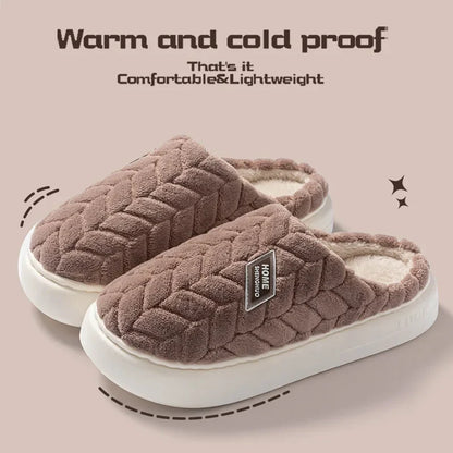 Soft Women's Fleece Slipper Shoes with Non Slip Soles