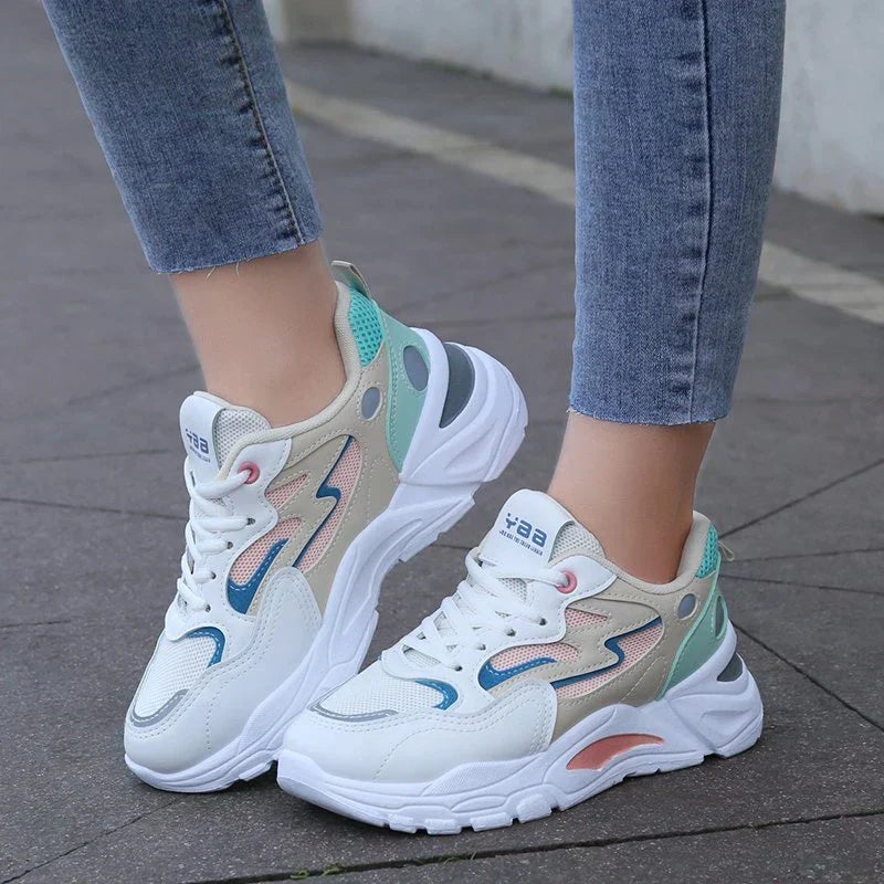 Colorful Thick Sole Sneakers - OutfitLondon