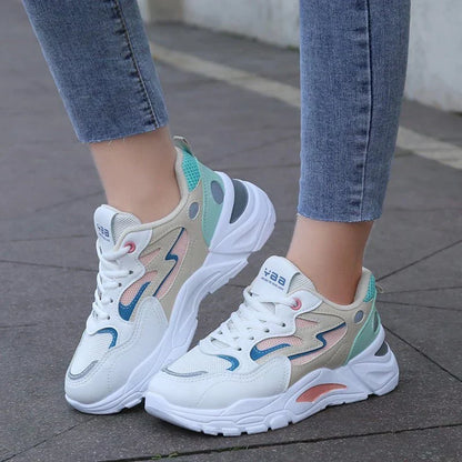 Colorful Thick Sole Sneakers - OutfitLondon