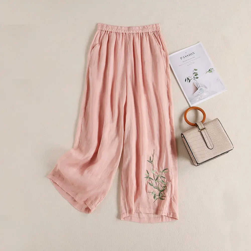 Comfortable Breathable Loose Fit Cotton Trousers