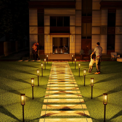Outdoor Solar Powered Garden Light Fixture