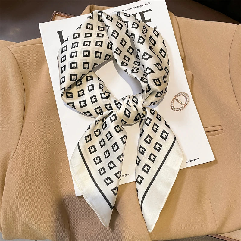 Warm Plaid Women's Scarf Neck Wrap Accessory