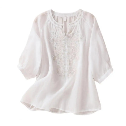 Comfortable Loose Fit Ladies Cotton Shirt