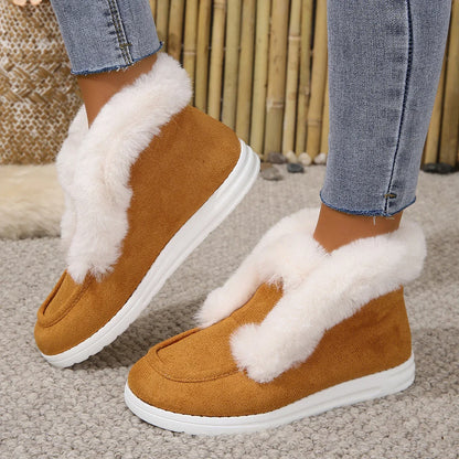 Cozy Faux Fur Winter Snow Boots for Women