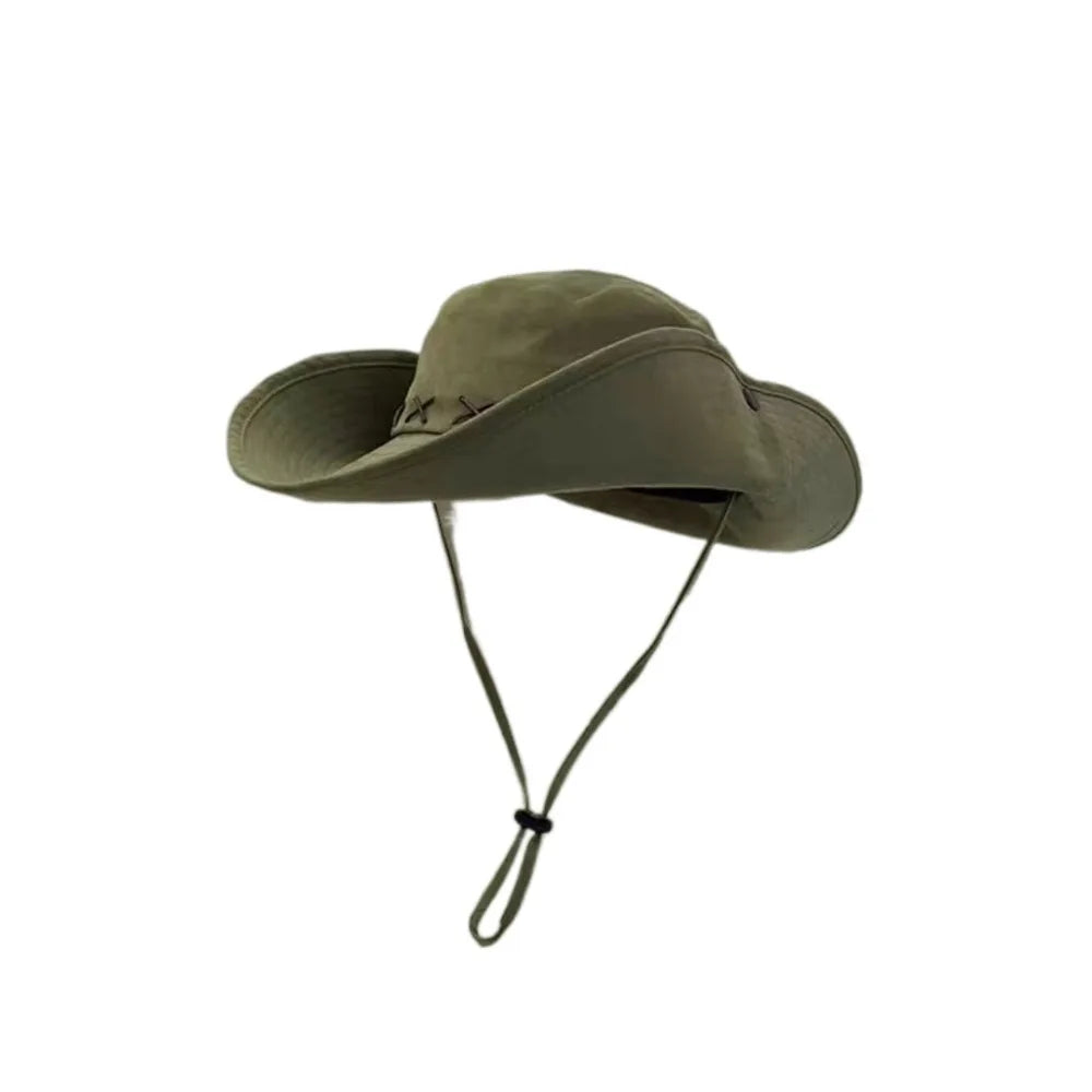 Breathable Western Hat - Wide Brim Sun Protection