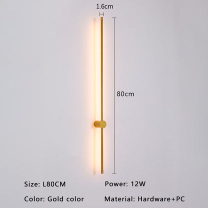 Modern Black Gold LED Sconce Light