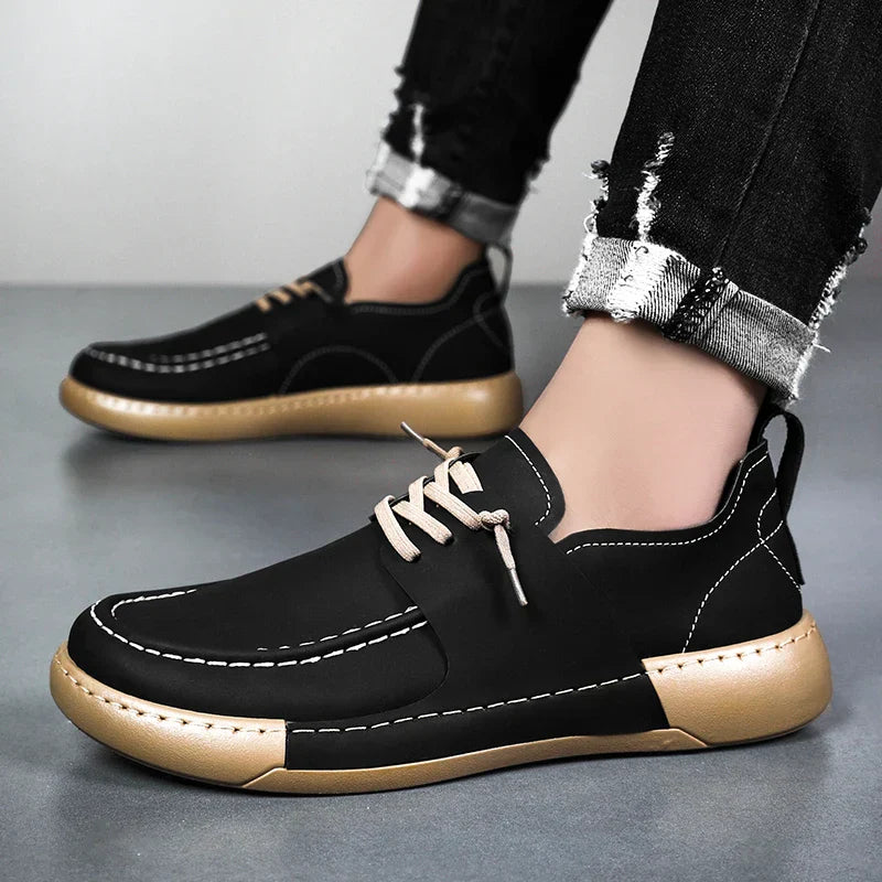 Black Genuine Leather Shoes