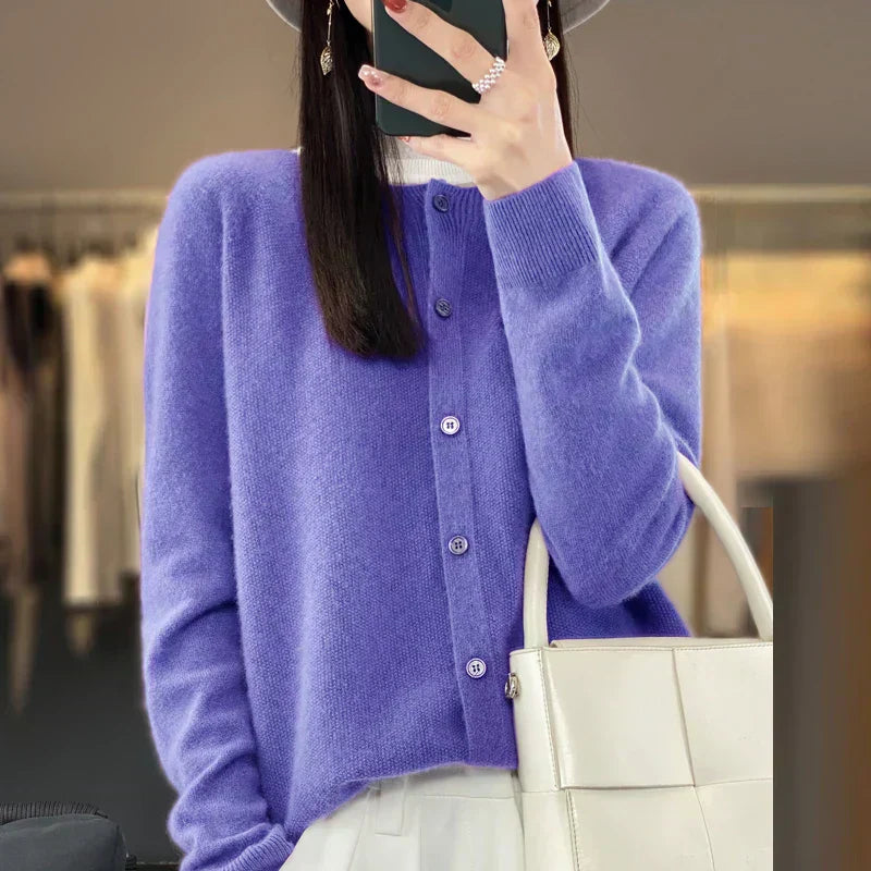 Cozy Ladies Open Front Knit Sweater