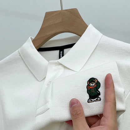 Relaxed Fit Mens Classic Polo Tee Shirt