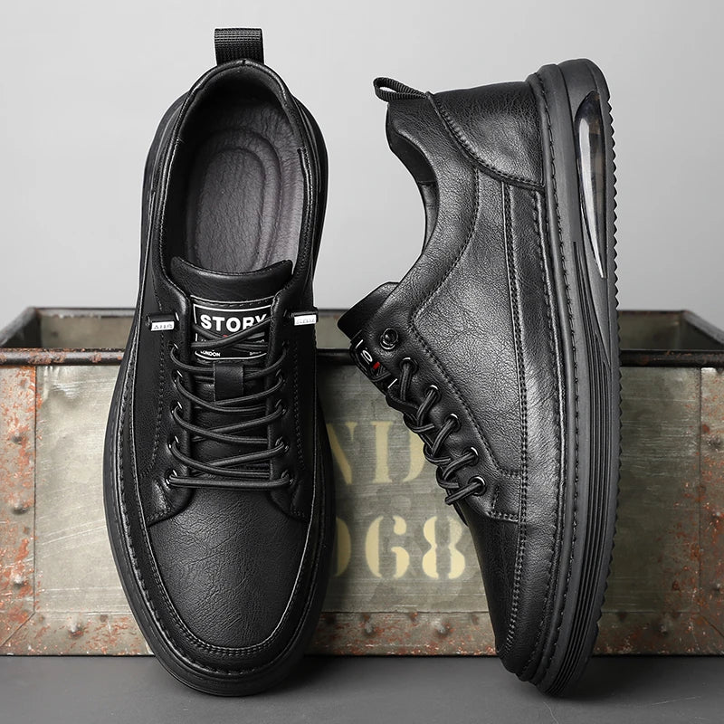 Brown Leather Sneakers