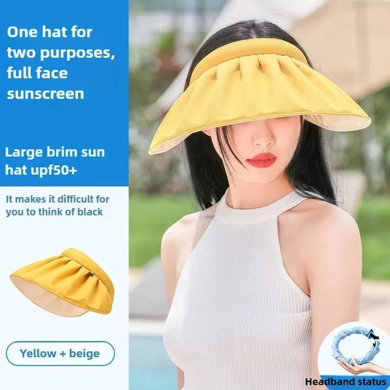 Foldable Wide Brim Sun Safe Hat