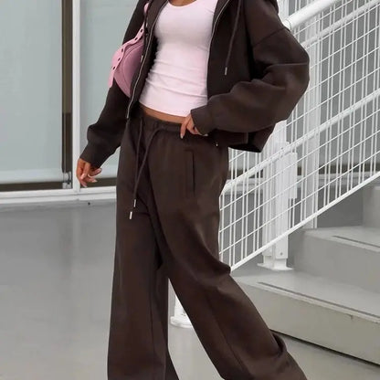 Women's Soft Hoodie and Legging Tracksuit Set