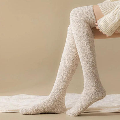 Soft Fuzzy Crew Socks