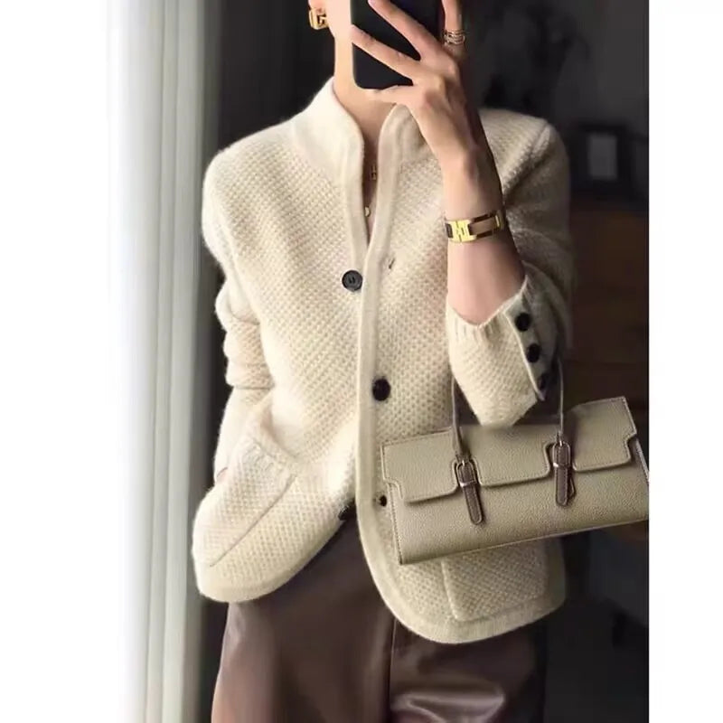 Women's Half Neck Cardigan - OutfitLondon