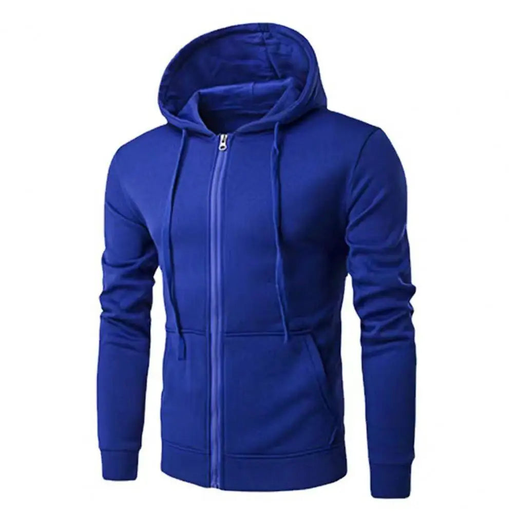Men's Sporty Fitted Zip Up Hoodie