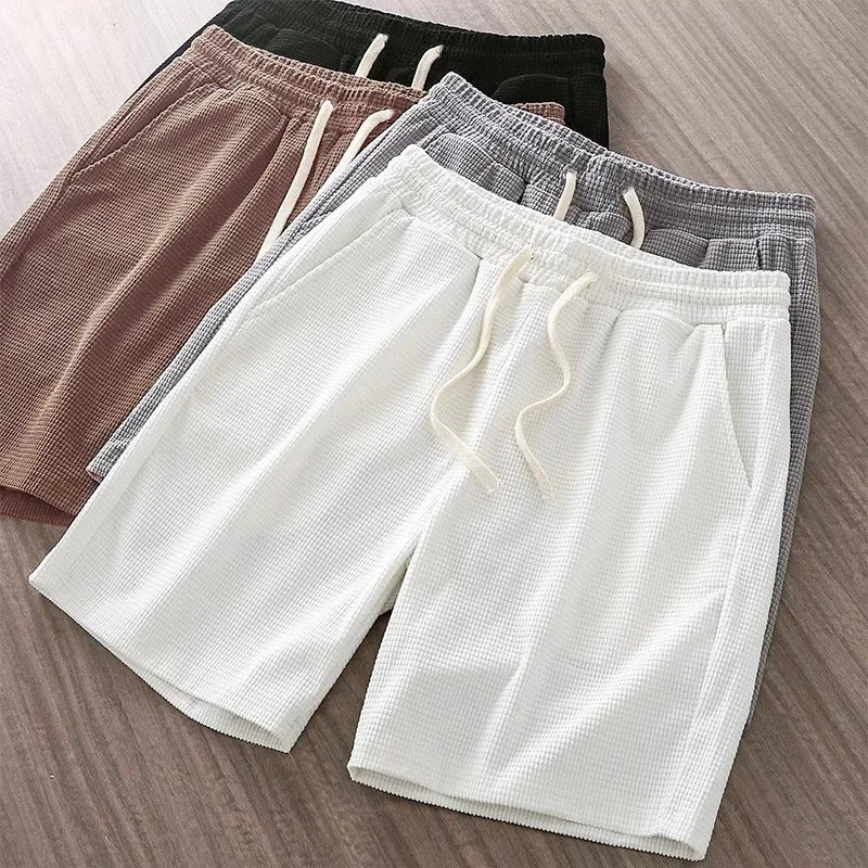 Comfy Relaxed Fit Waffle Shorts