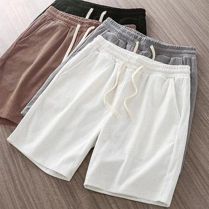 Comfy Relaxed Fit Waffle Shorts