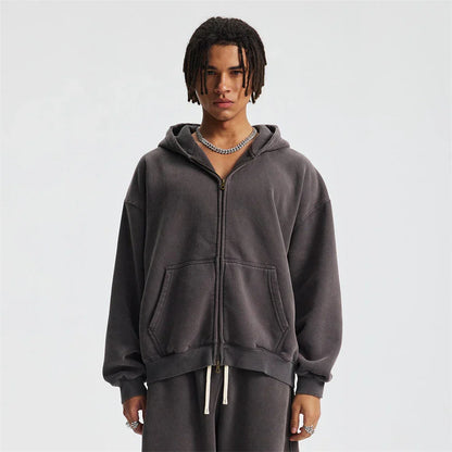 Cozy Fleece Zipper Hoodie Jacket