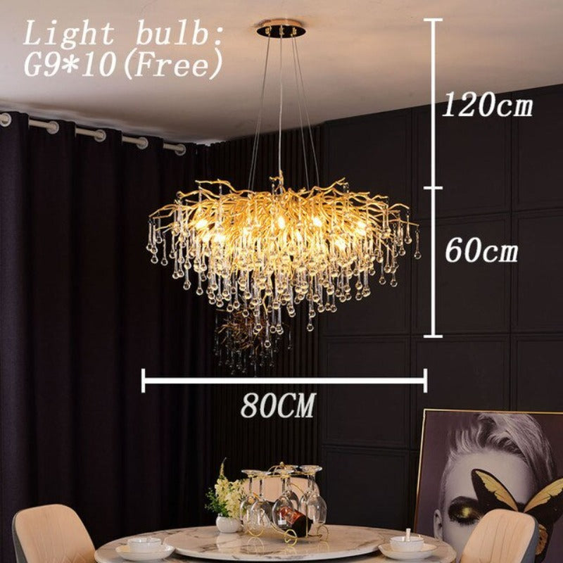 Elegant Glass Drop LED Pendant Light
