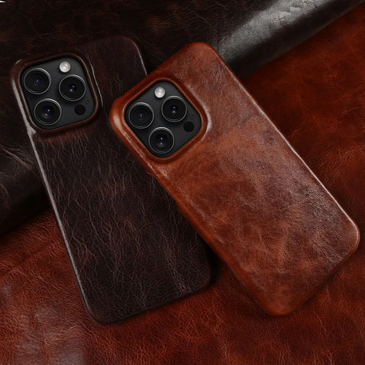 Luxury Real Leather iPhone Case - OutfitLondon