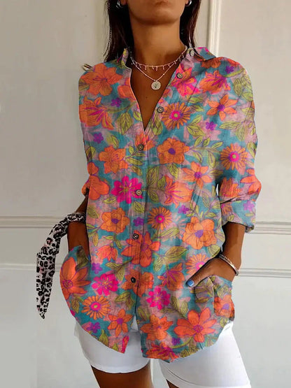 Pretty Floral Ladies Casual Top