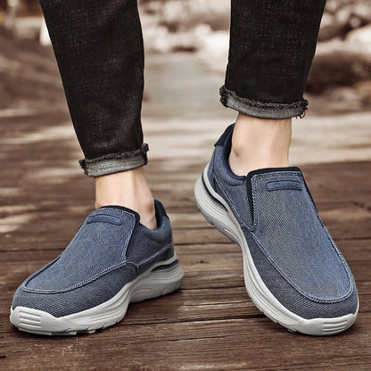 Lightweight Casual Blue Slip On Shoes