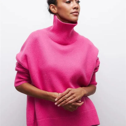 Cozy Big Fit Crew Neck Wool Sweater
