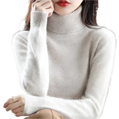 Soft Cashmere Women's Turtleneck Sweater
