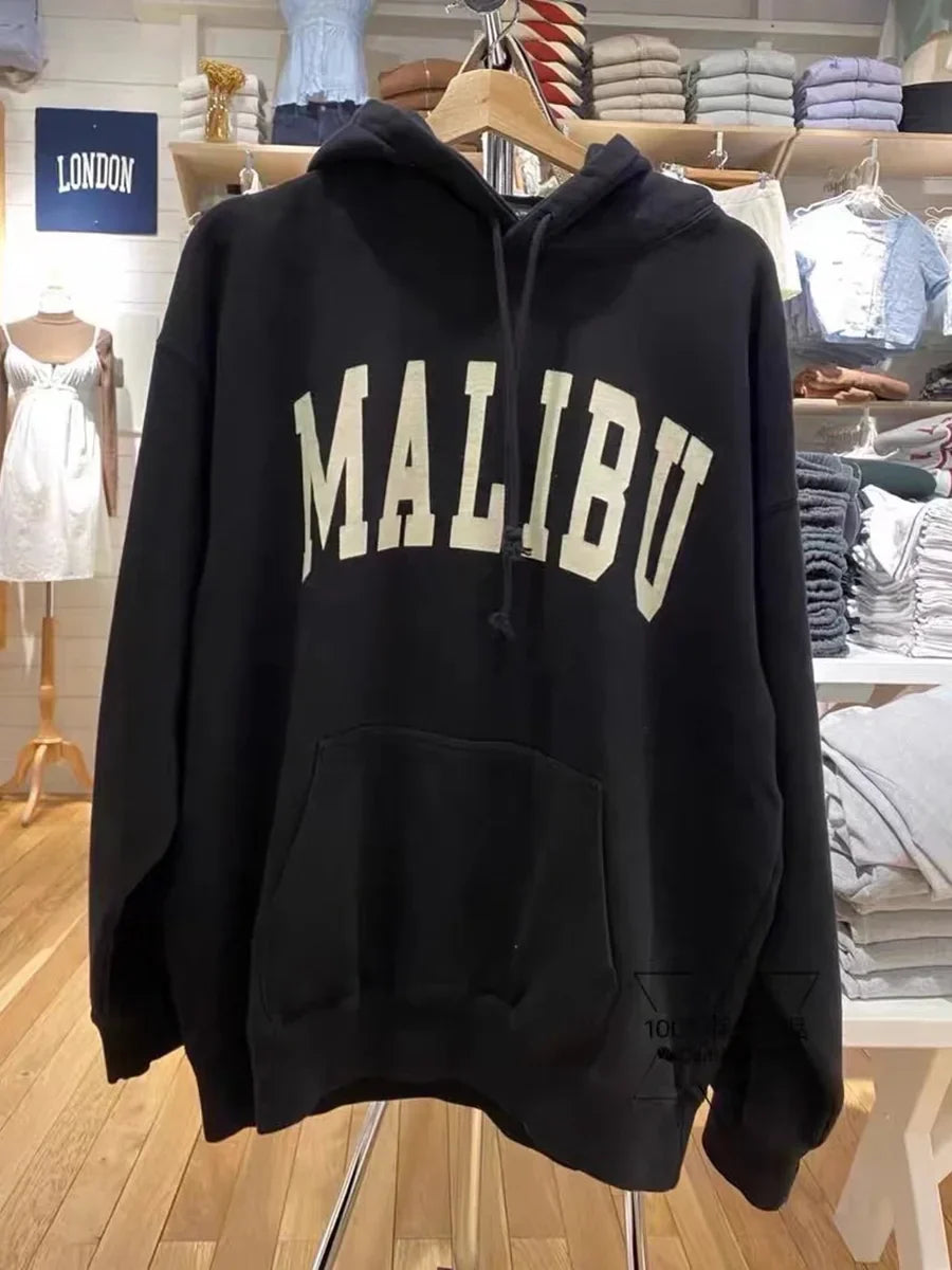 Vintage Style Large Hoodie Sweatshirt