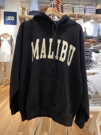 Vintage Style Large Hoodie Sweatshirt
