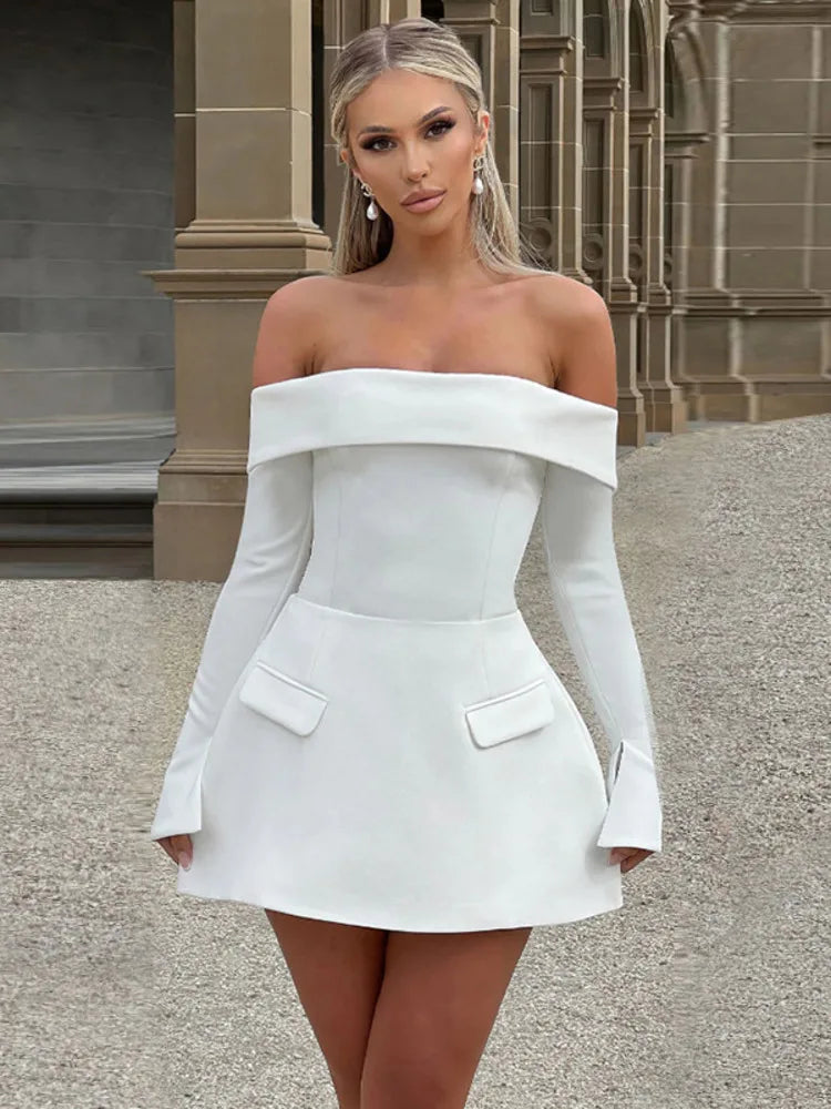 Elegant Knee Length Skater Dress