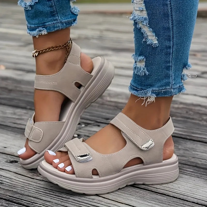 Stylish High Heel Summer Wedge Shoes - OutfitLondon