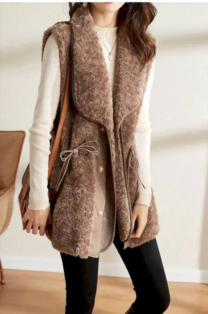 Women's Plush Wool Vest