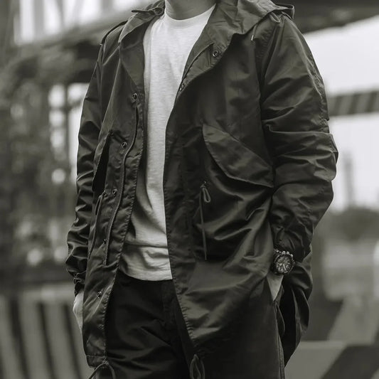 Waterproof Mens Jacket - Heavy Duty Windproof Coat - OutfitLondon