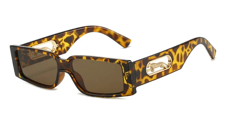 Retro Style Animal Print Sunglasses