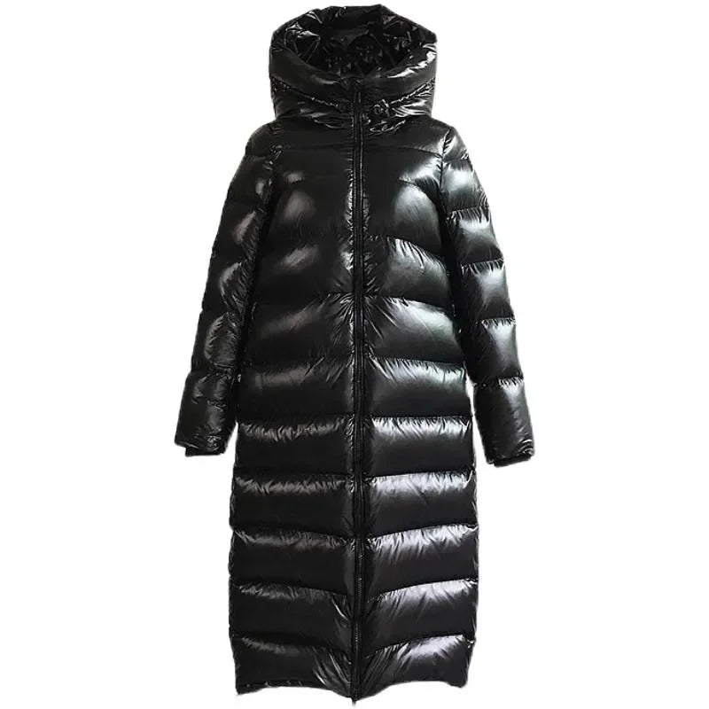 Warm Long Down Women's Parka Coat - OutfitLondon