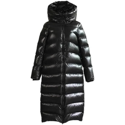 Warm Long Down Women's Parka Coat - OutfitLondon