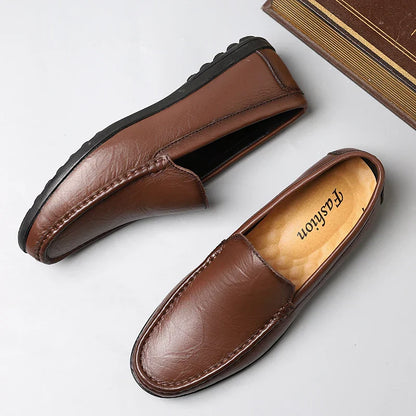Men's Authentic Leather Slip On Shoes