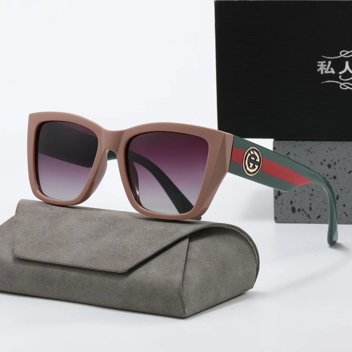 Vintage Round Frame Shade Sunglasses
